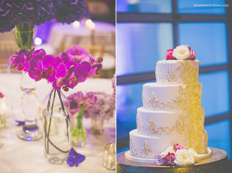 radiant-orchid-color-of-the-year-foundations-of-the-carolinas-charlotte-wedding-painting-modern-wedding-cake-pantone