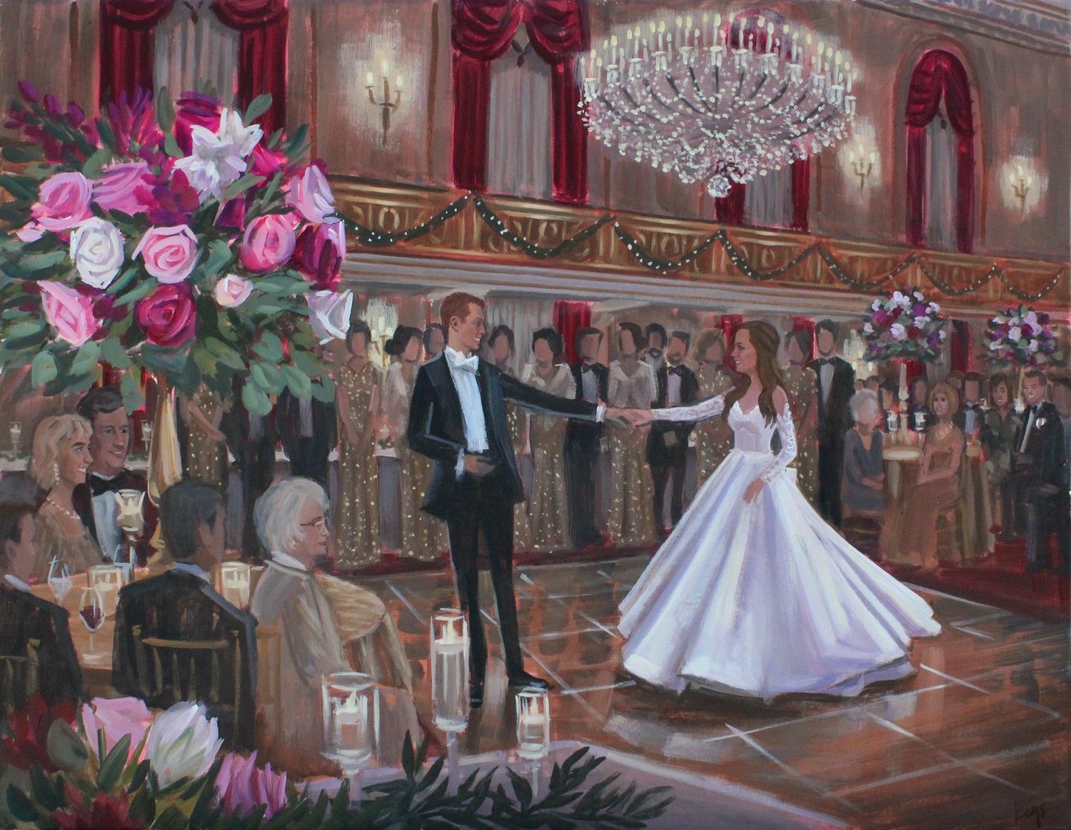 Pittsburgh Live Wedding Painter