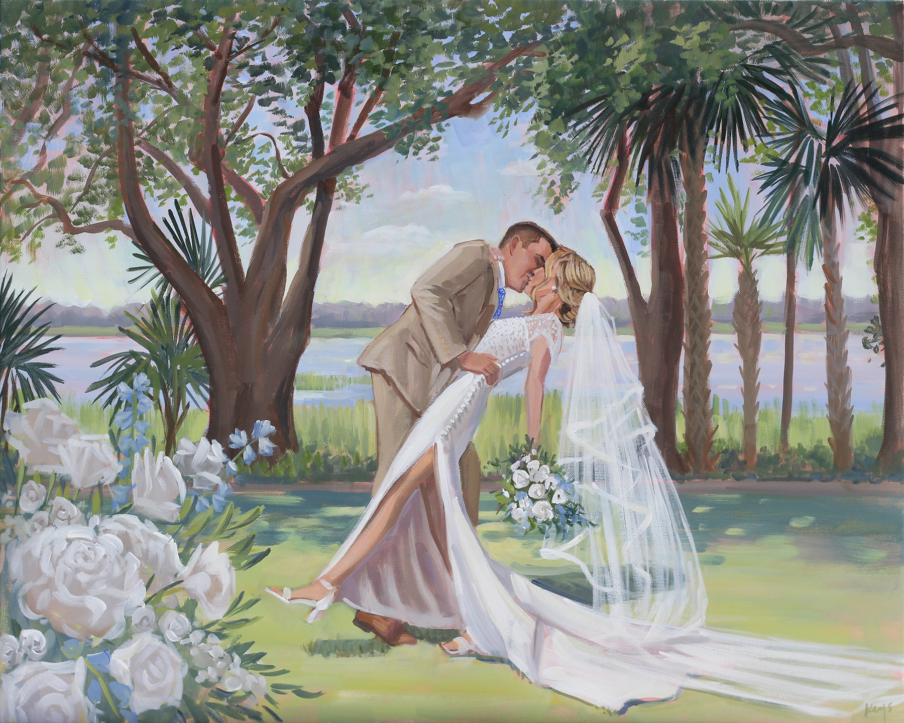 Live Wedding Painter Charleston