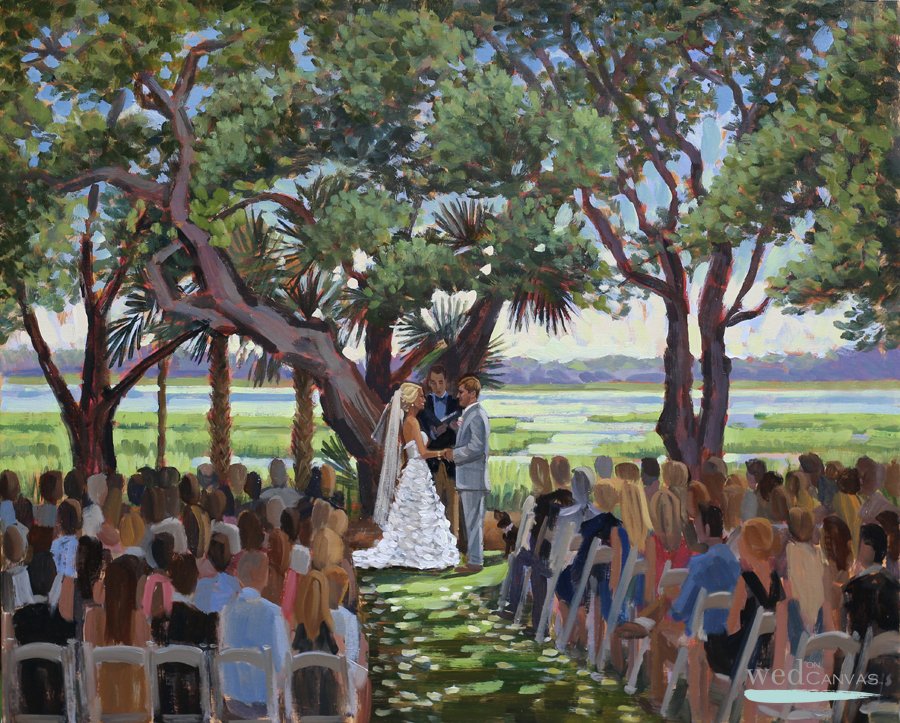 Live Wedding Painter Lowndes Grove