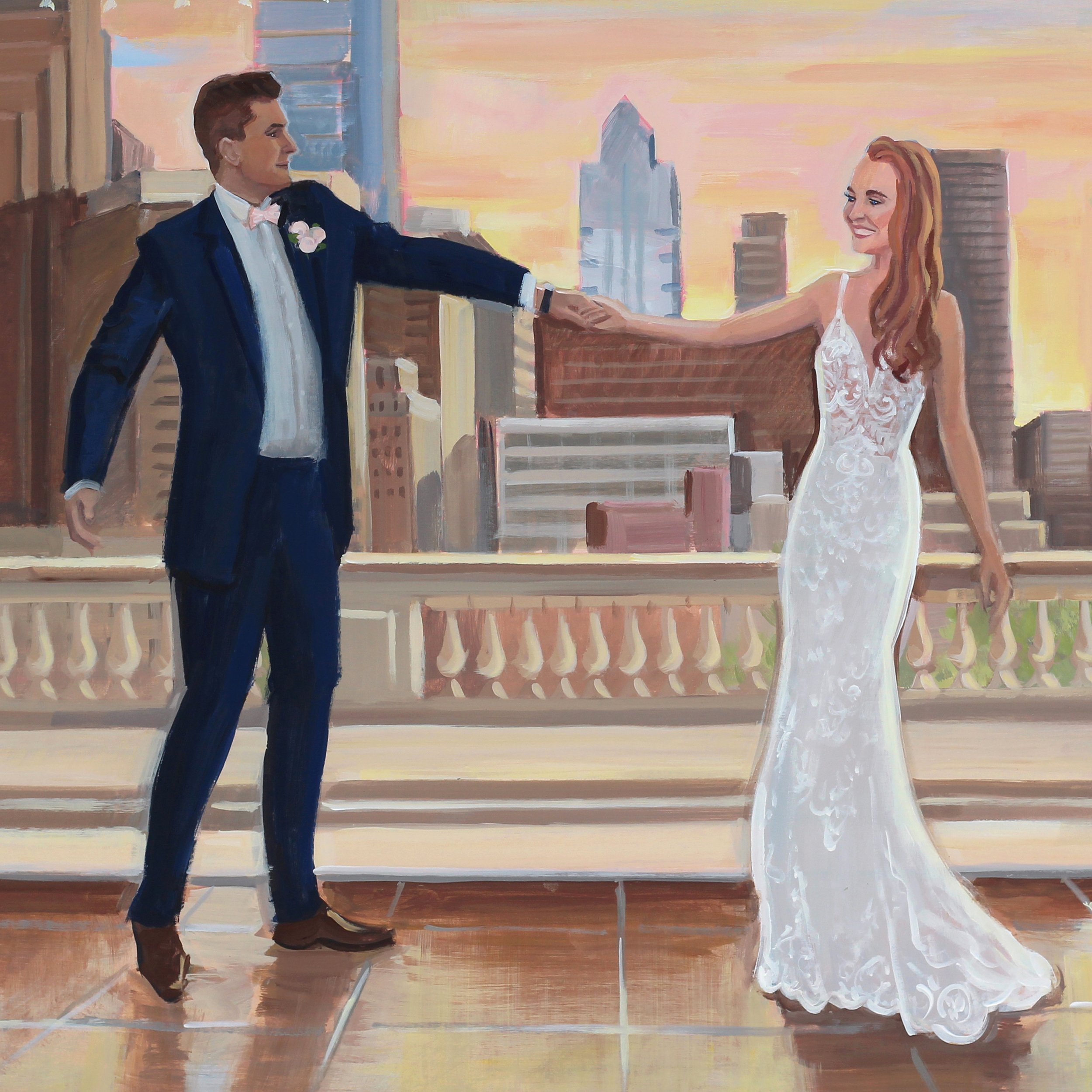 Philadelphia Live Wedding Painter