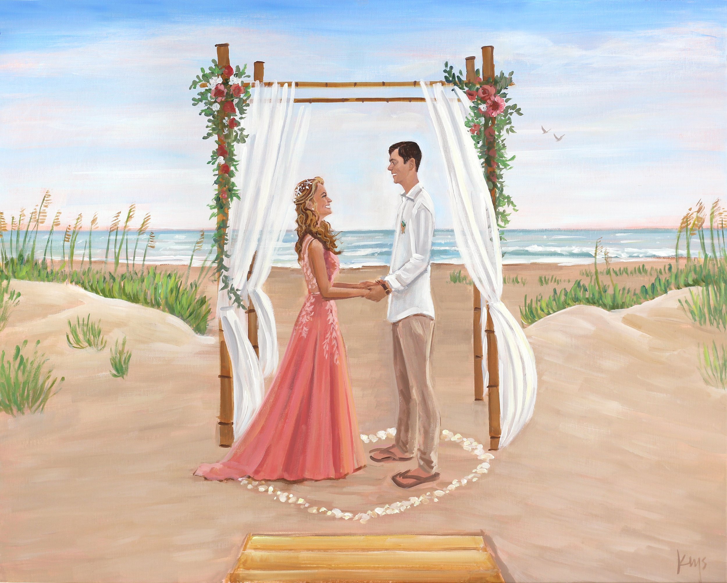 Holden Beach Wedding Painting