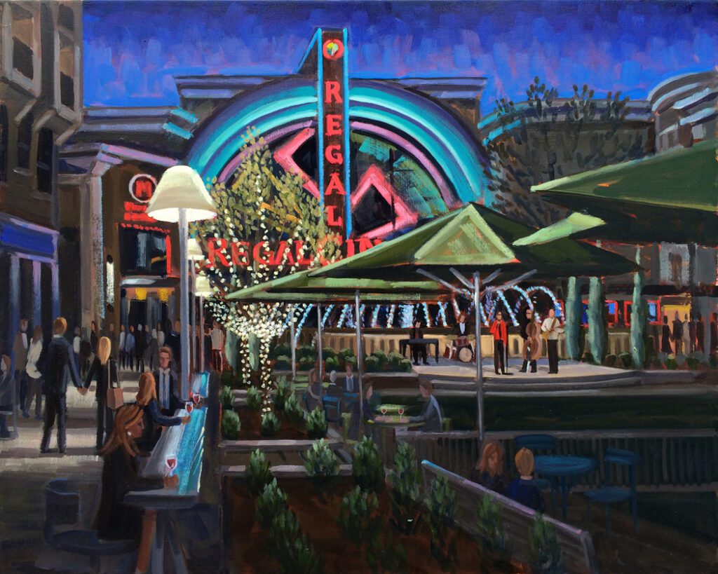 Avalon Grand Opening Live Event Painting, Alpharetta, GA