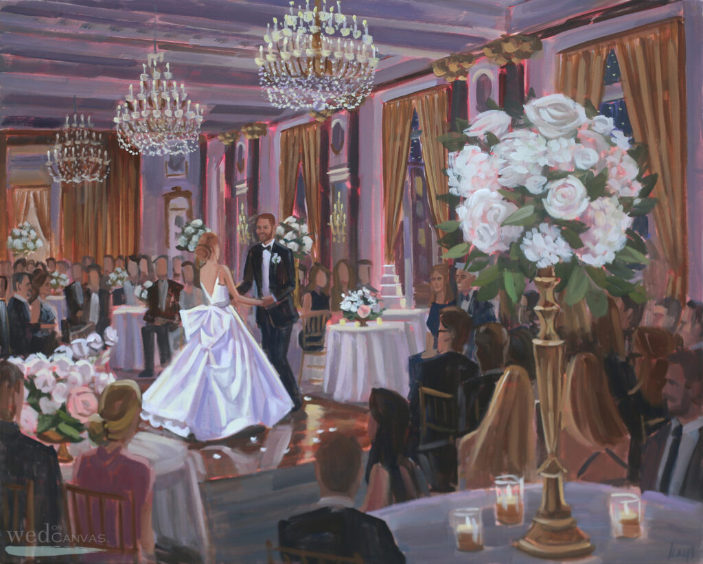 Live Painting at Belvedere Hotel Wedding