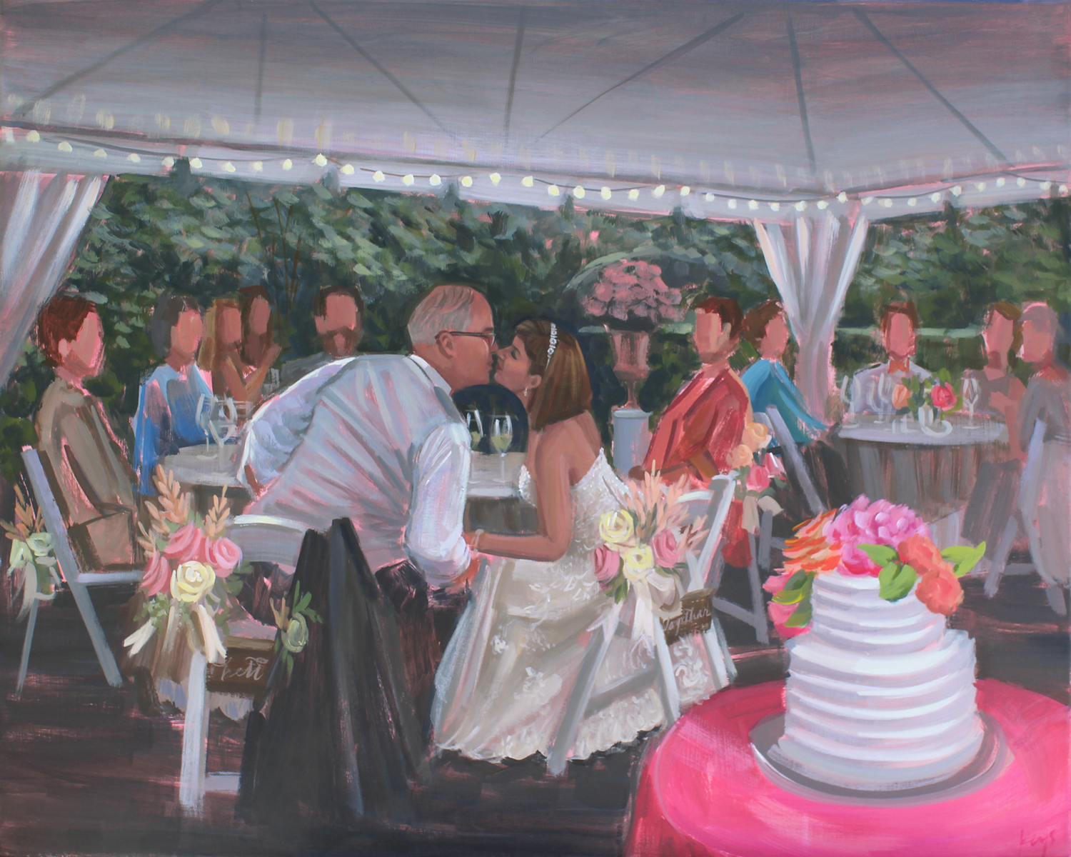 Wedding Painting from favorite photo