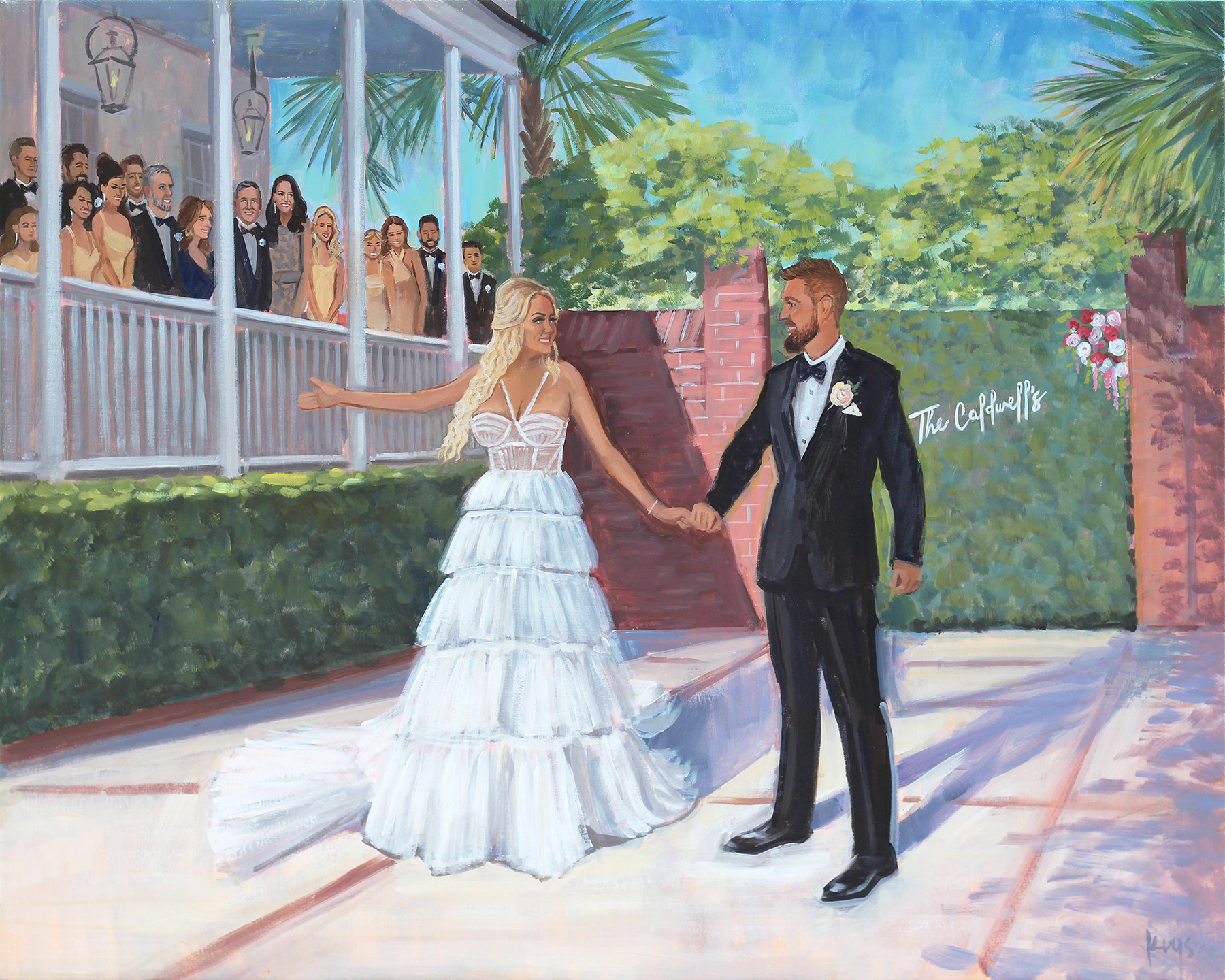 Live Wedding Painting at The Gadsden House