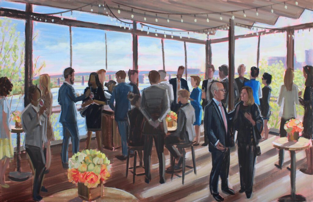 CEO Retirement Event Live Painting