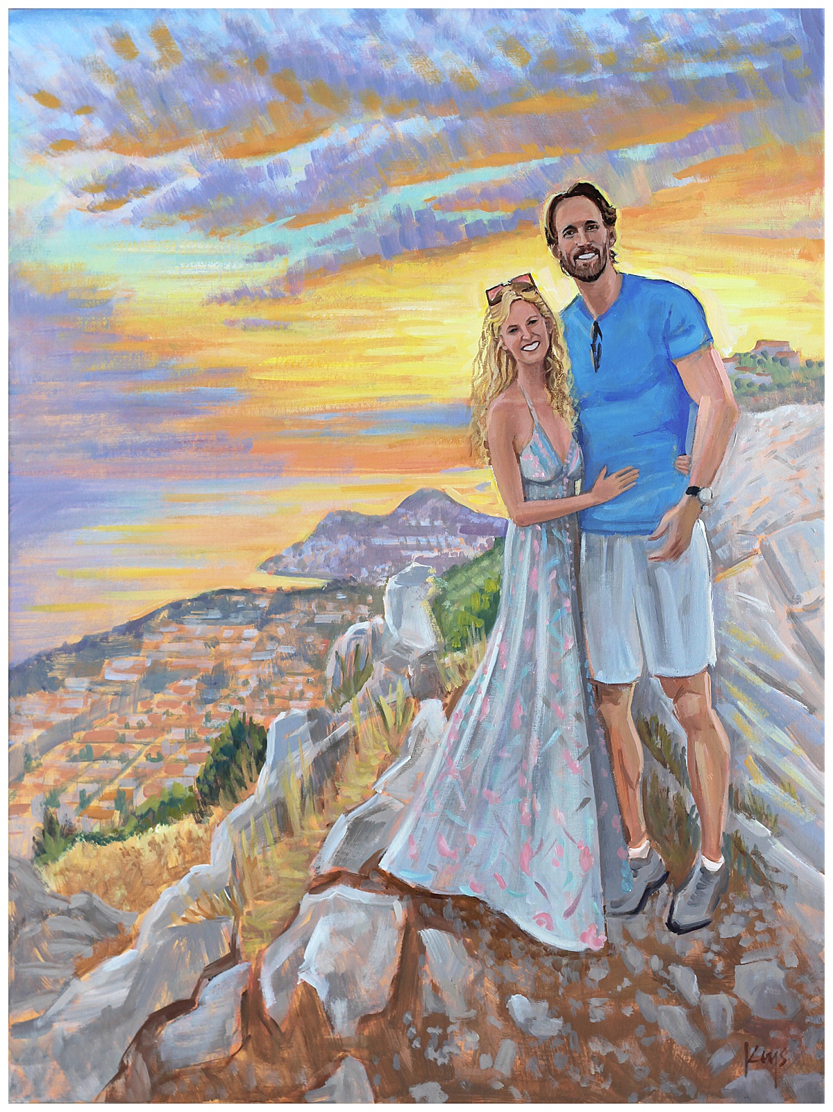 Engagement Painting from Photos