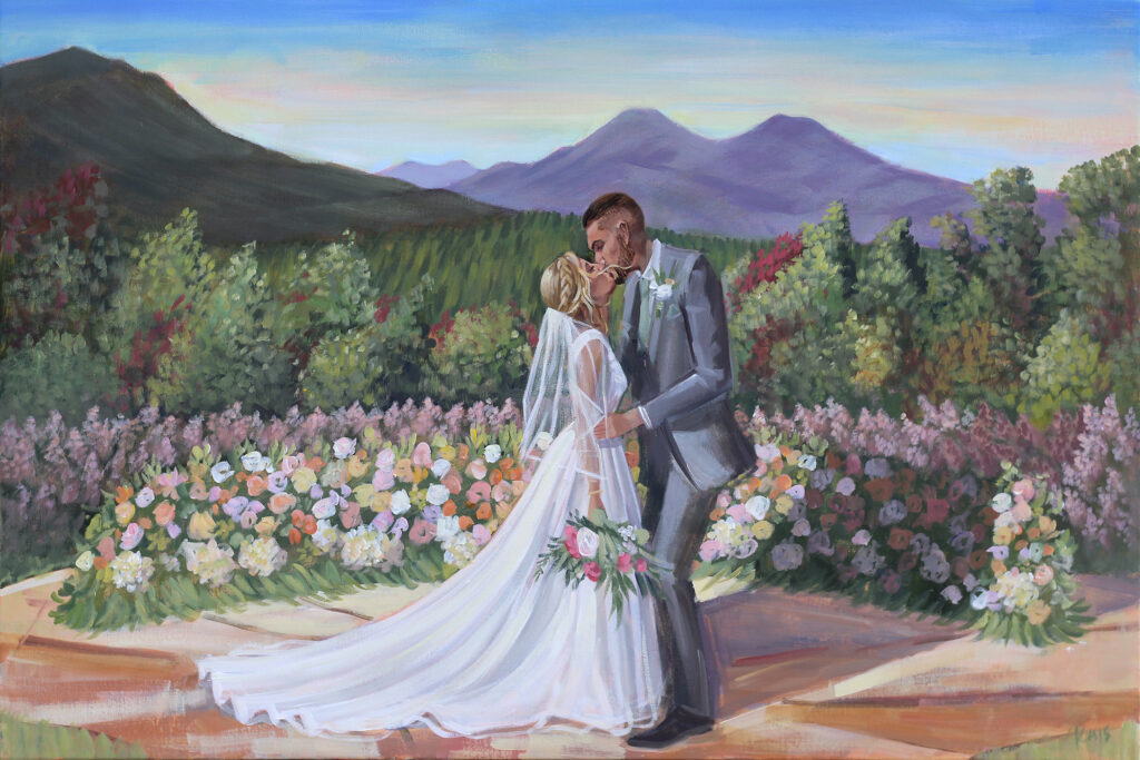 Live Wedding Painting at The Seclusion in Lexington, VA