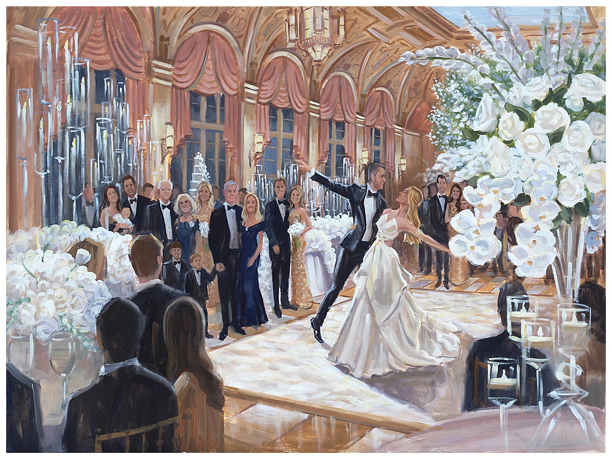 The Breakers Palm Beach Wedding Painting