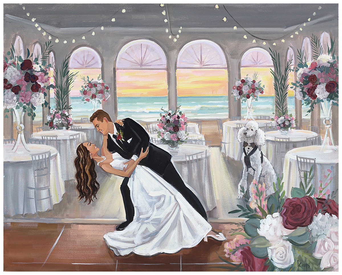 Ponte Vedra Wedding Painting at The Lodge and Club