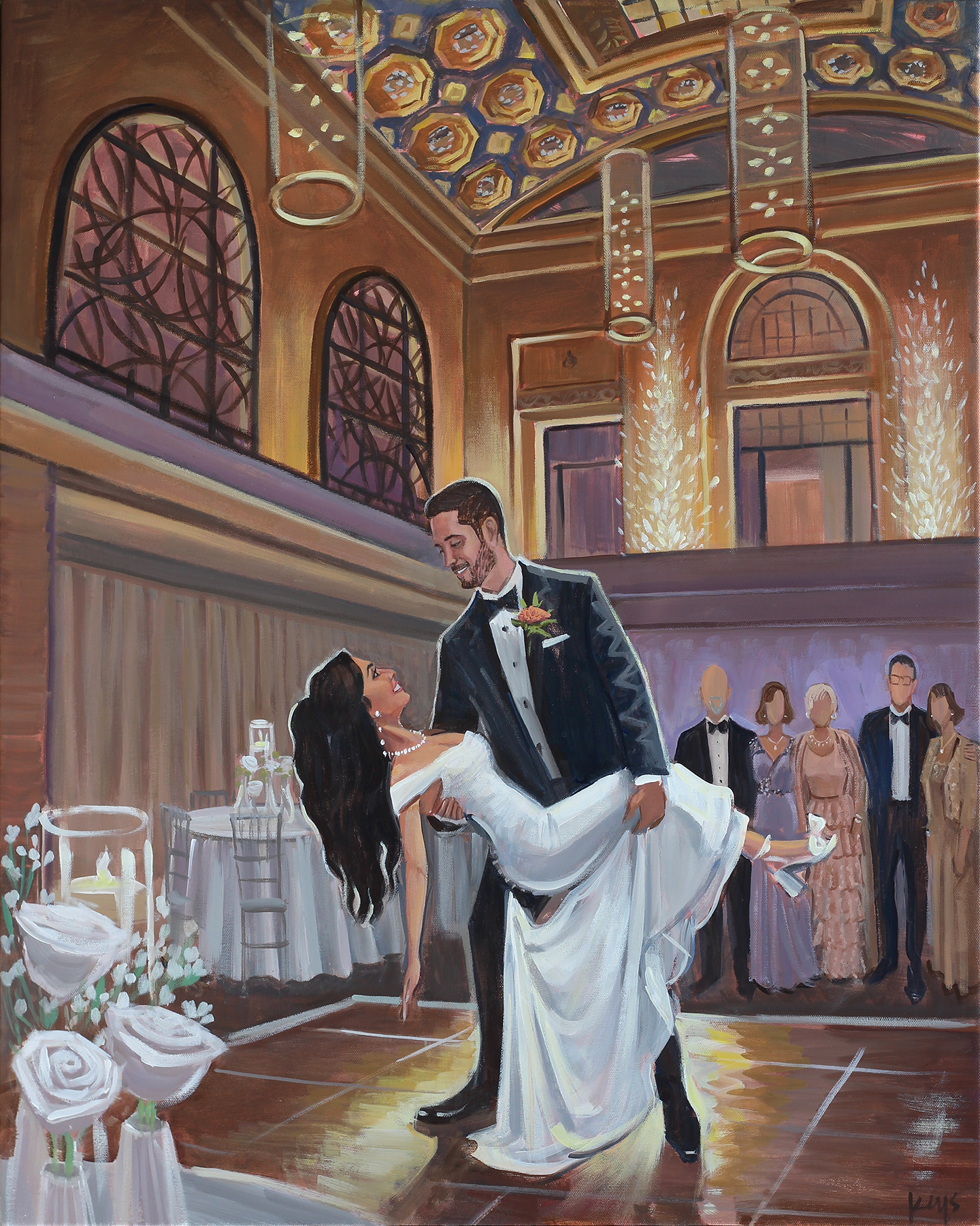 Union Trust Wedding, Live Painting