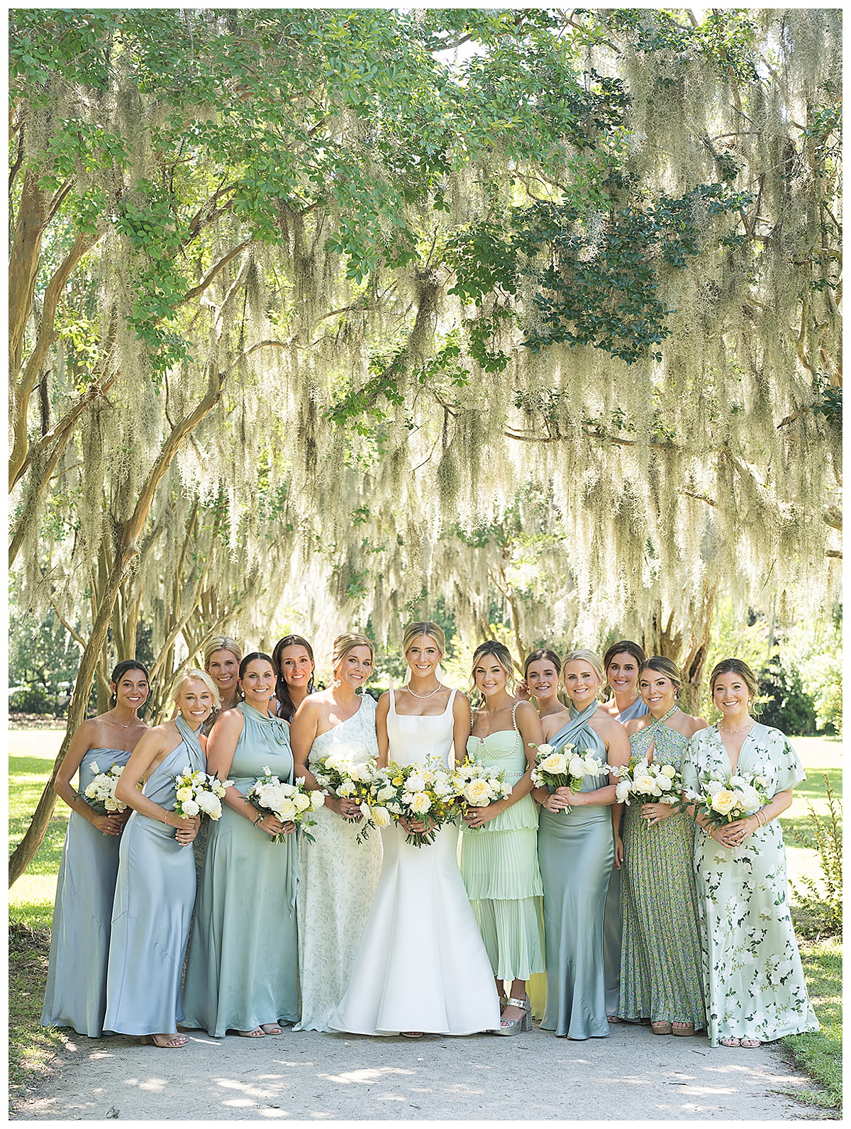 Bridal Party photos at Hampton Park, Charleston, SC