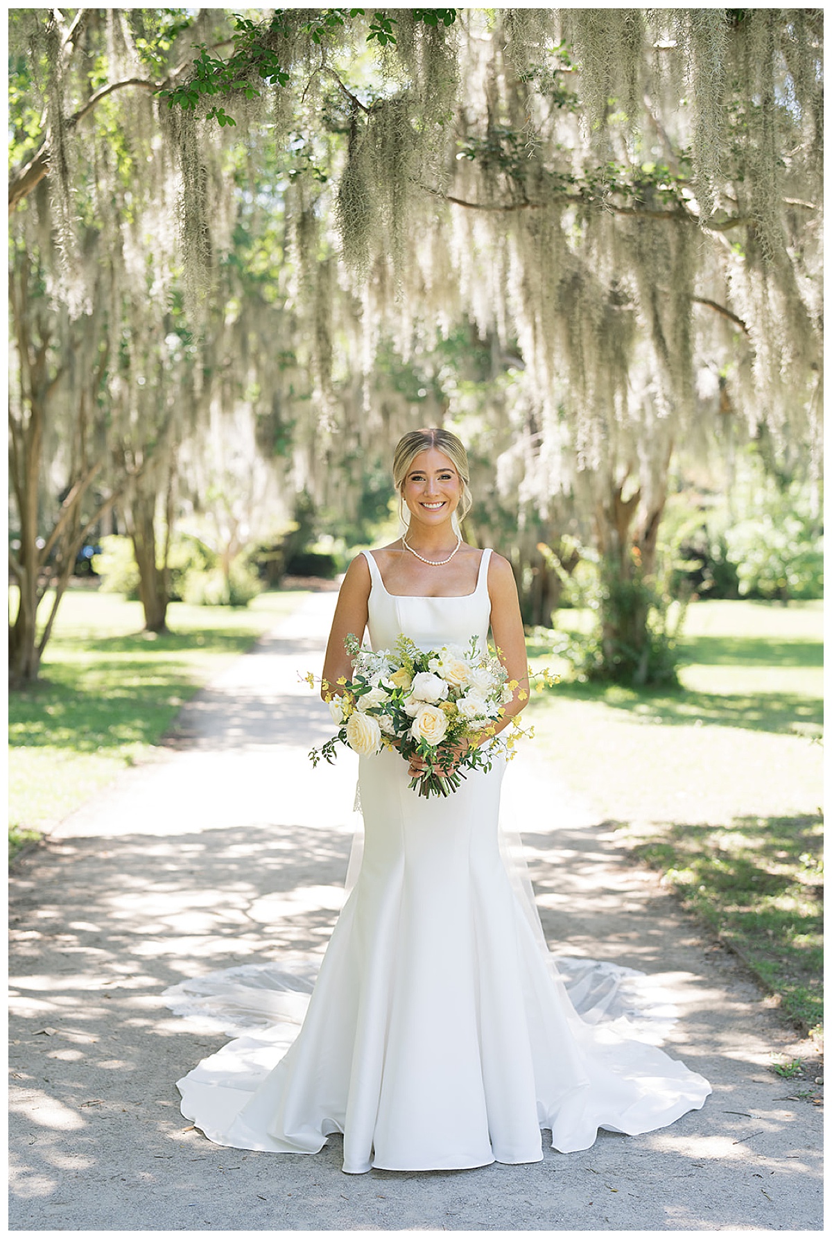 Bridal Portrait at Hampton Park in Charleston, SC