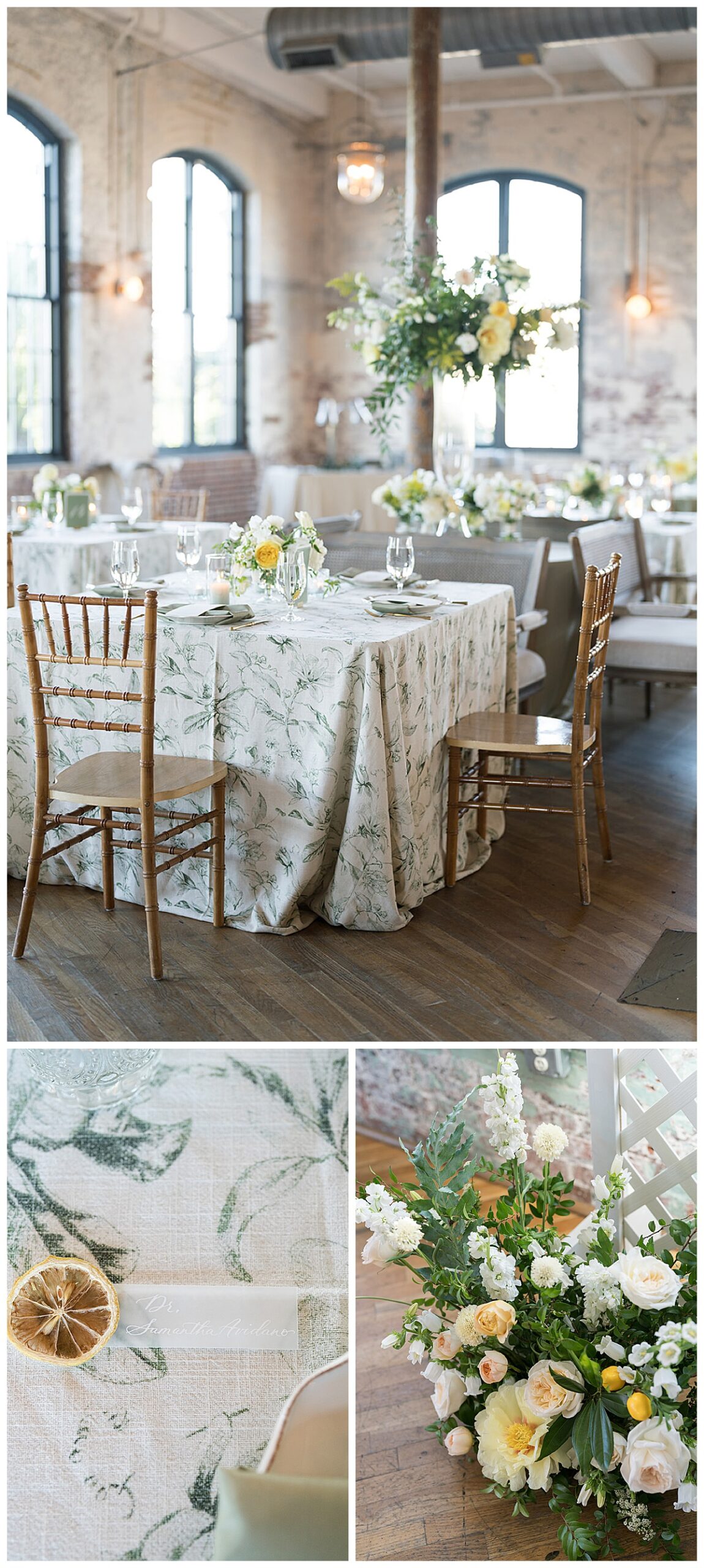 Lemon Themed Wedding at Cedar Room Charleston