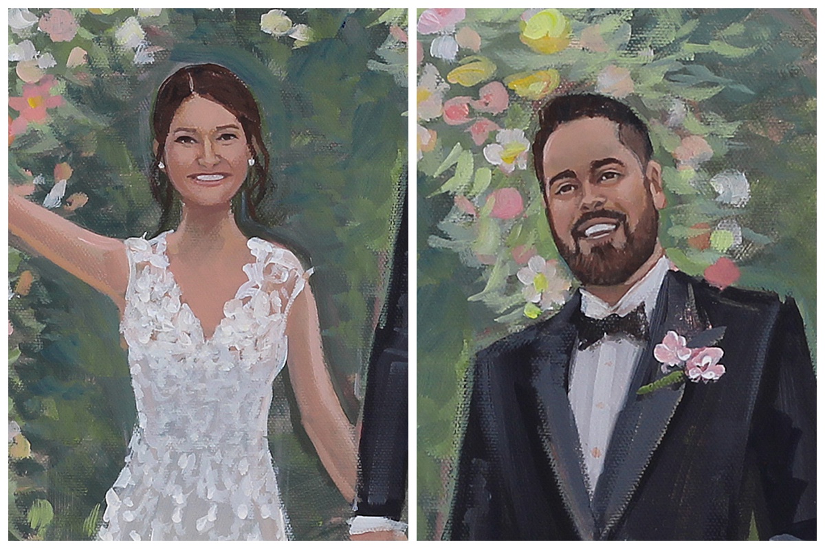 Charlottesville Wedding at The Clifton, Live Virginia Wedding Painter Ben Keys Fine Art Studio