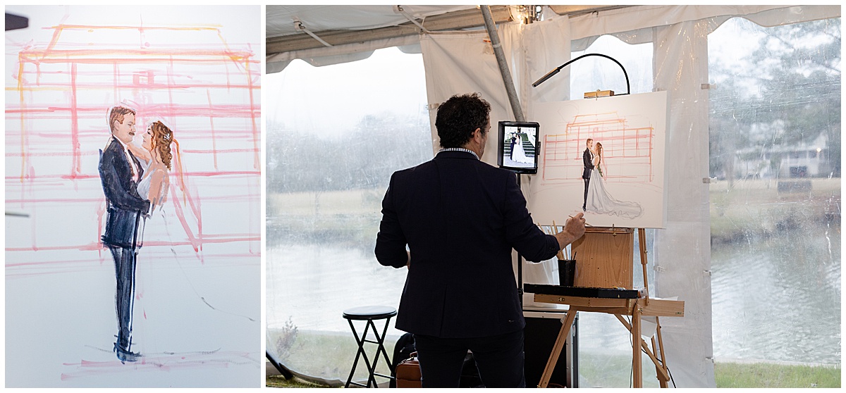 charleston live wedding painter