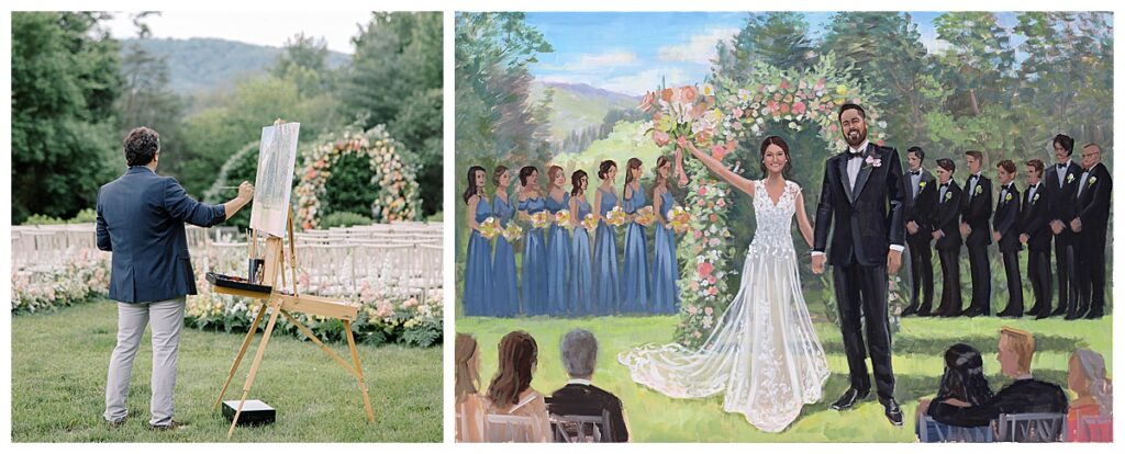 Tips to hiring a live wedding painter