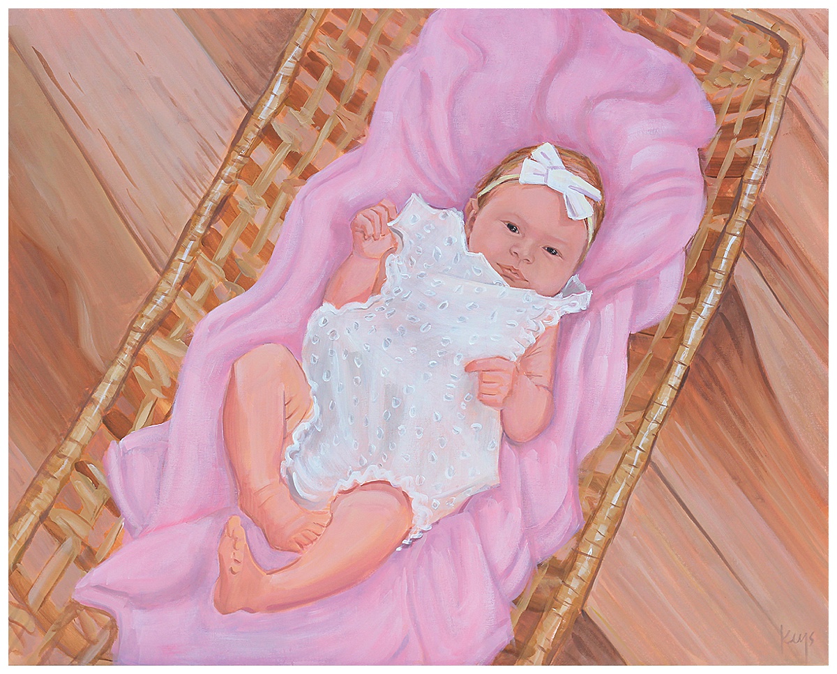 Baby Portrait Painting