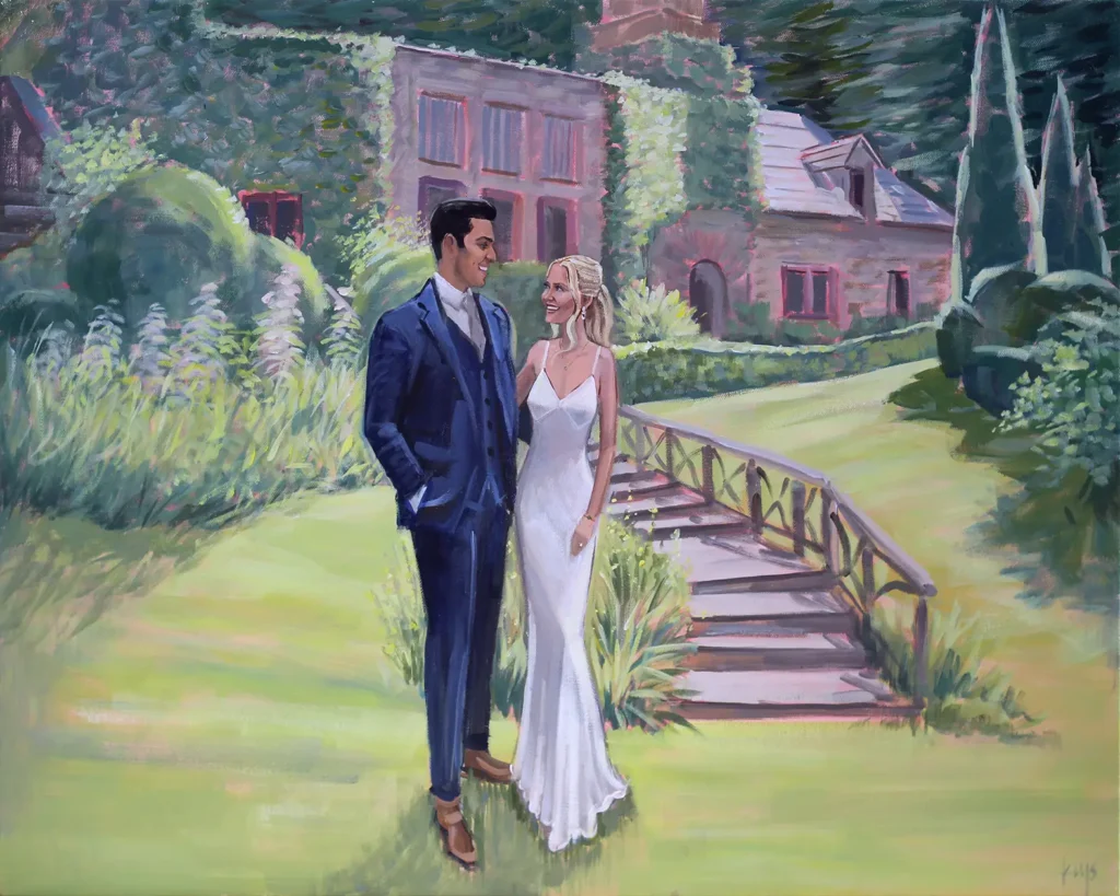 Asheville Live Wedding Painter at Douglas Ellington House