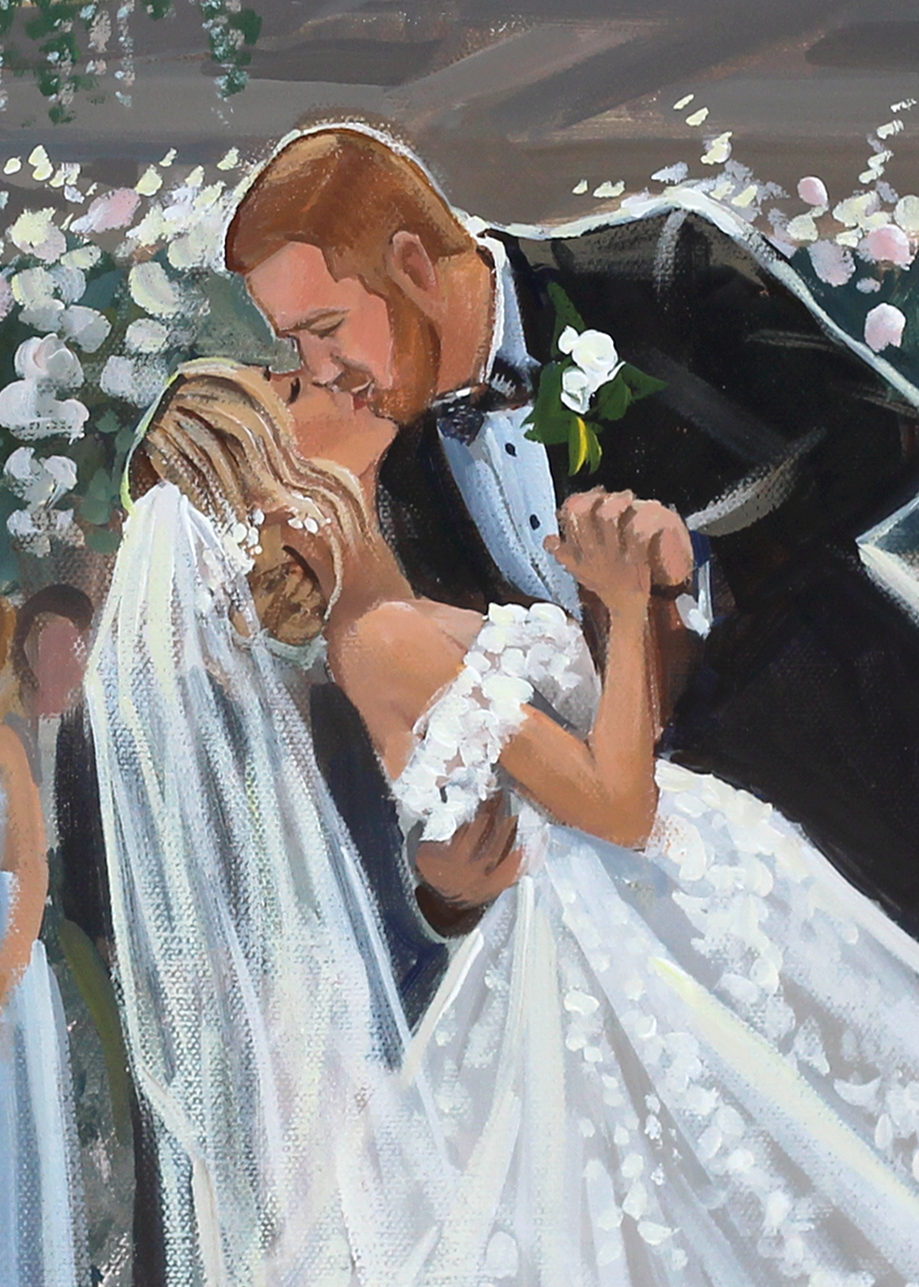 Atlanta Athletic Club Wedding Painting by Live Wedding Painter, Ben Keys