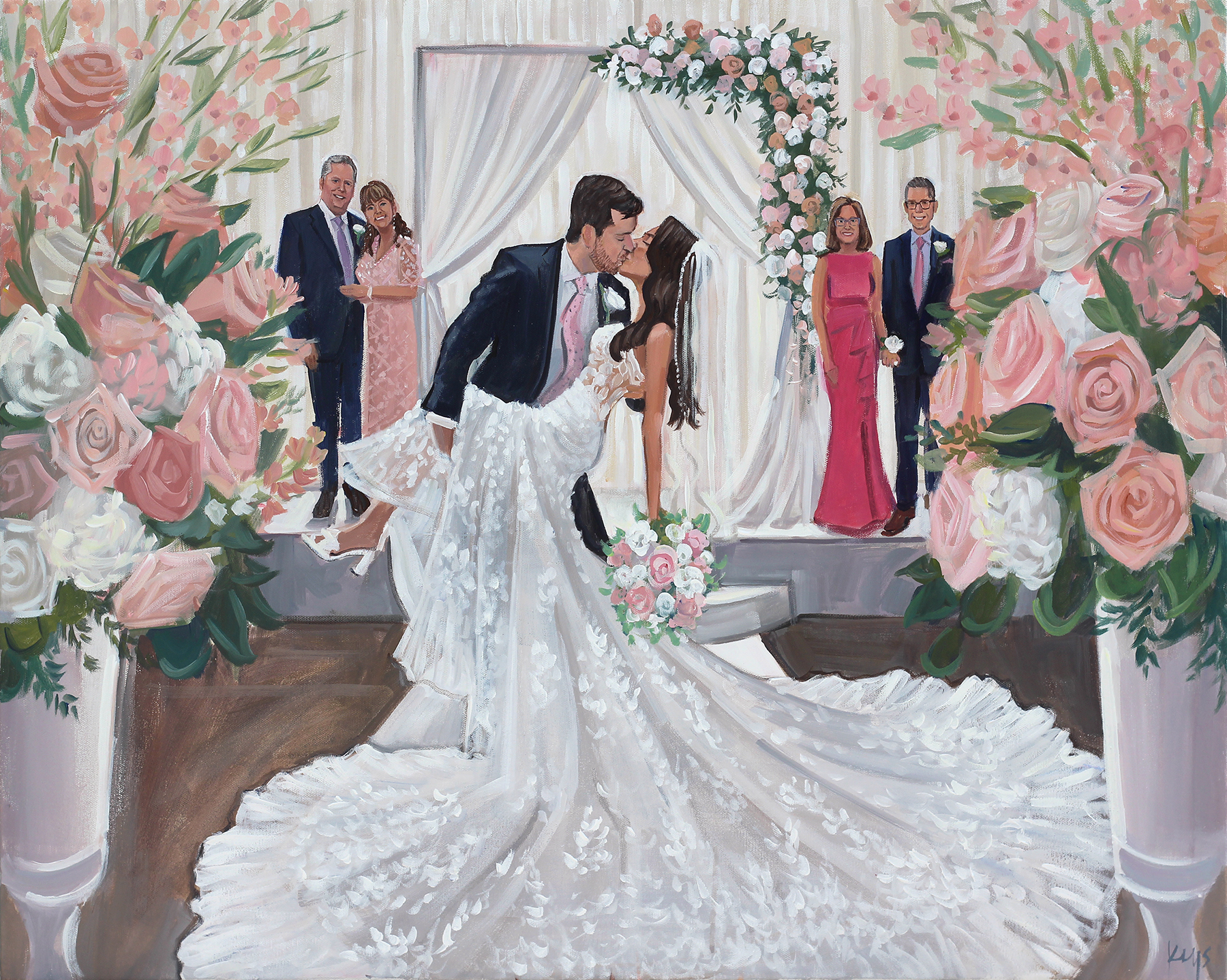 Ritz-Carlton St. Louis Wedding, Live Wedding Painter, Ben Keys