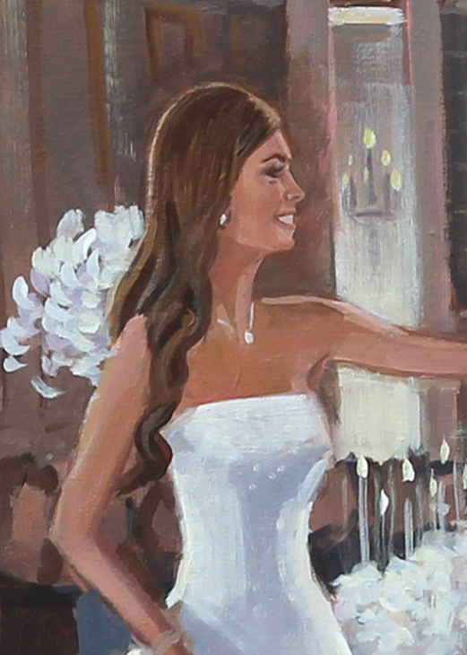 Fairmont Copley Plaza Wedding Painting by Boston Live Wedding Painter, Ben Keys
