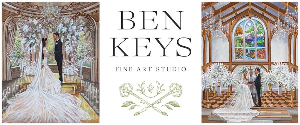 Live Wedding Painter, Greenbrier and Mar-a-Lago